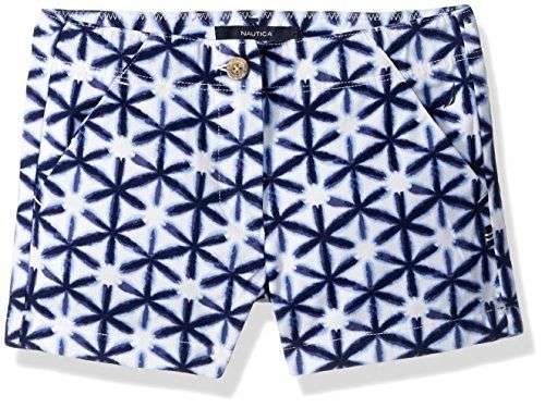 Nautica Childrens Apparel NBE0077Q Toddler Girls Printed Woven Short Kid Clothing Deals